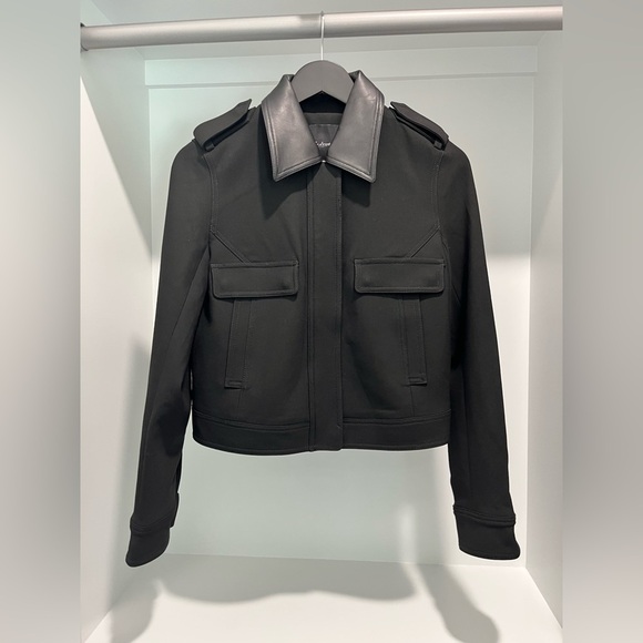 Madewell Womens $228 Shrunken Utility Jacket in Black Size 2 NT119 cropped NEW - Picture 15 of 16